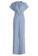 Vinny jumpsuit Light steel blue - Dresses Boutique B.V.