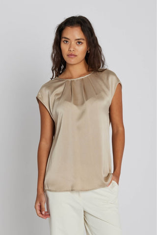 1344PBOWee top Sand - Dresses Boutique B.V.