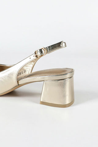 Aura slingback pump Gold - Dresses Boutique B.V.