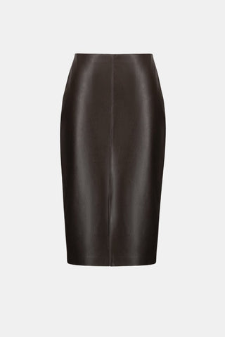 Bonded Leatherette Pencil Skirt - Dresses Boutique B.V.