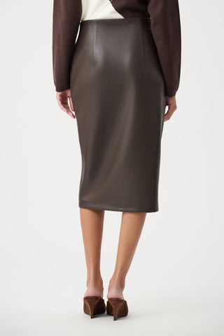 Bonded Leatherette Pencil Skirt - Dresses Boutique B.V.
