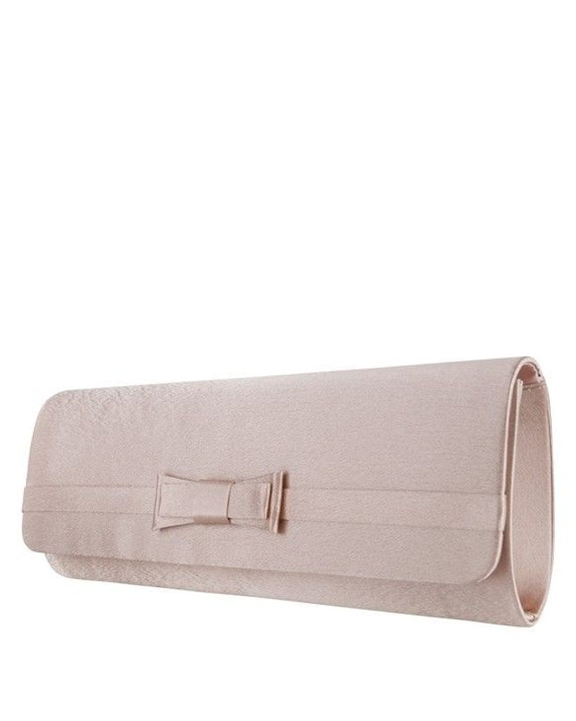 Bow clutch nude