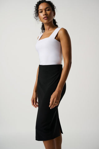 Classic Long Pencil Skirt Black - Dresses Boutique B.V.