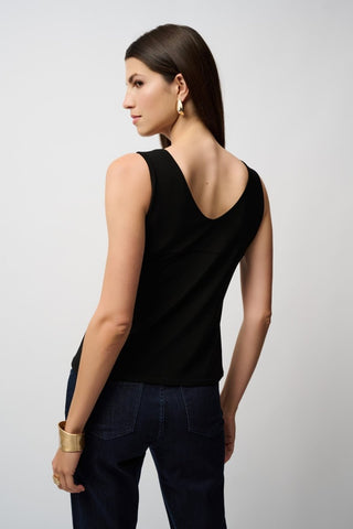 Classic V - Neck Cami Black - Dresses Boutique B.V.