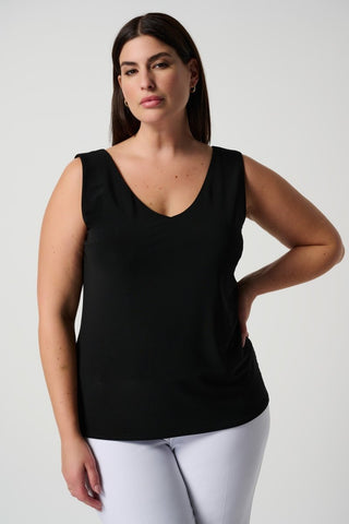 Classic V - Neck Cami Black - Dresses Boutique B.V.