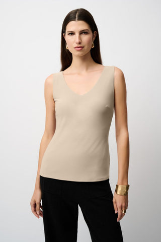 Classic V - neckline Cami Parchment - Dresses Boutique B.V.