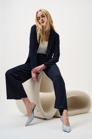 Classic Wide - Leg Stretch Jeans Denim Medium Blue - Dresses Boutique B.V.