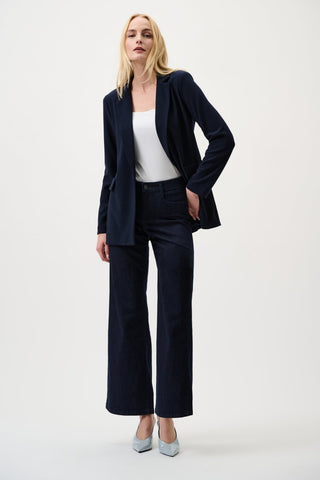 Classic Wide - Leg Stretch Jeans Denim Medium Blue - Dresses Boutique B.V.