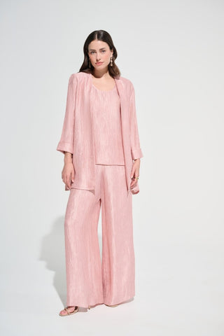 Crinkle Jacquard Pull - On Wide Leg Pants - Dresses Boutique B.V.