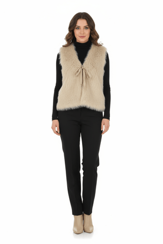 Delhi gilet Beige - Dresses Boutique B.V.