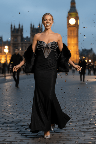 Diamond bow dress - Dresses Boutique B.V.