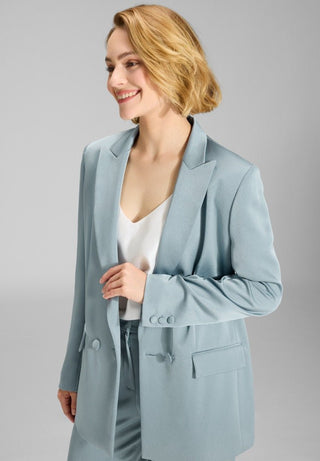 Double - breasted satin blazer - Dresses Boutique B.V.