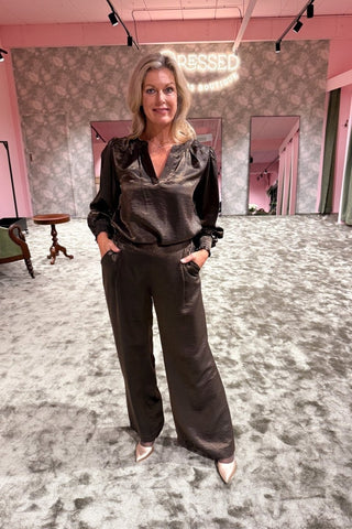 Strombeek pantalon Choco - Dresses Boutique B.V.