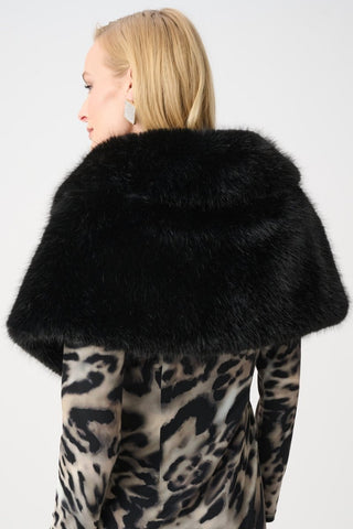 Faux Fur Shawl Collar Stole - Dresses Boutique B.V.