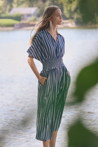 FlowyPoplinStripePrintFitAndFlareDress_BlueWhite_1