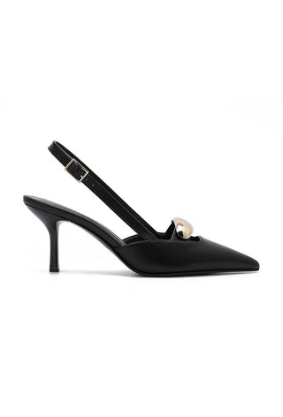 Francisca sling back pump Black - Dresses Boutique B.V.