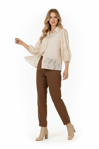 Gela blouse Gesso - Dresses Boutique B.V.