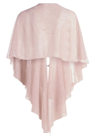 Glitter lurex stola Rosé Silver - Dresses Boutique B.V.