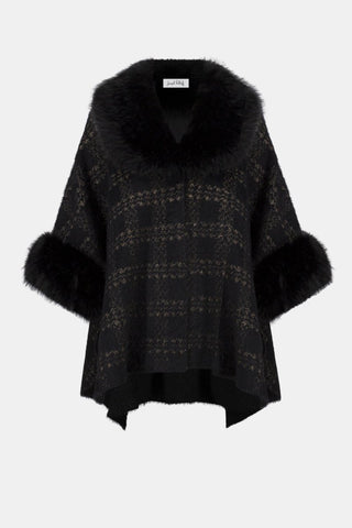 Jacquard Sweater Knit Cape - Dresses Boutique B.V.
