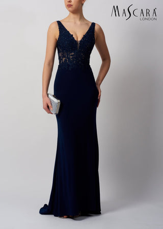 Kinara dress Navy - Dresses Boutique B.V.