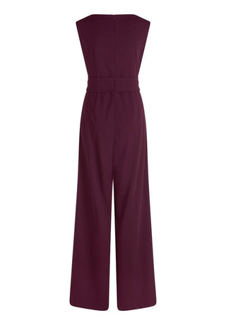 Lara jumpsuit Strong Aubergine - Dresses Boutique B.V.