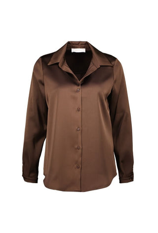 Leonie blouse Choco - Dresses Boutique B.V.