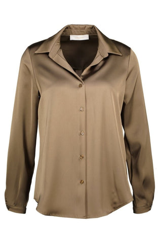 Leonie blouse Dark Taupe - Dresses Boutique B.V.