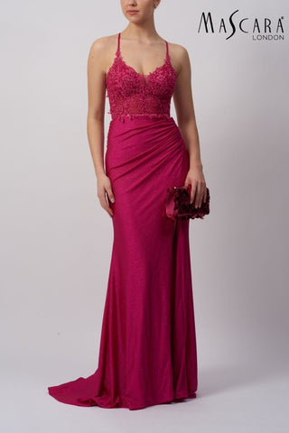 Luloa dress Magenta - Dresses Boutique B.V.