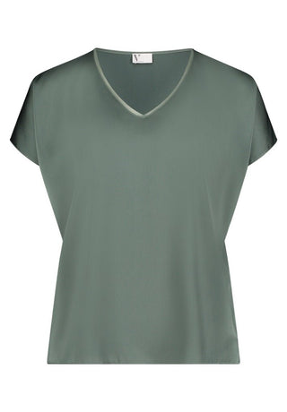 Marina vneck top Evening Green - Dresses Boutique B.V.