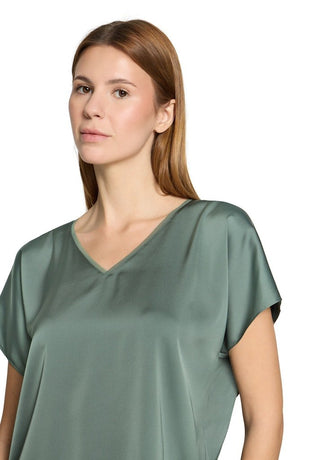 Marina vneck top Evening Green - Dresses Boutique B.V.