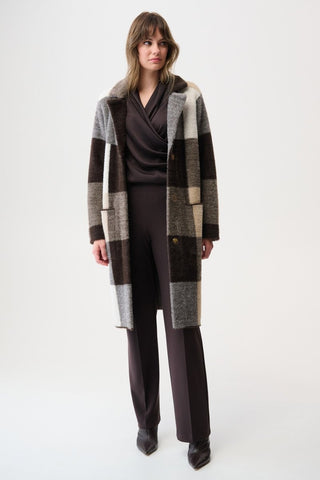 Mocha block coat - Dresses Boutique B.V.