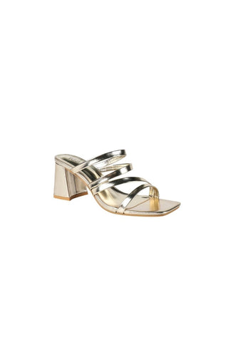 Mule pump Gold - Dresses Boutique B.V.