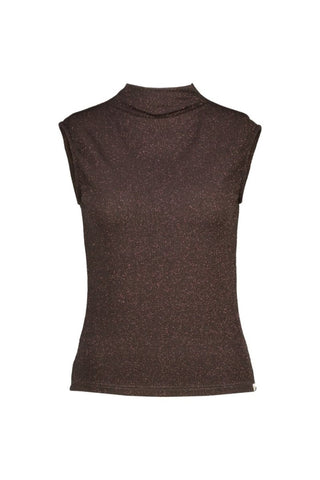 Namur top Choco - Dresses Boutique B.V.