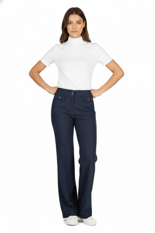 New Amsterdam pantalon Navy - Dresses Boutique B.V.