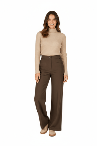 New Berlin pantalon Choco - Dresses Boutique B.V.