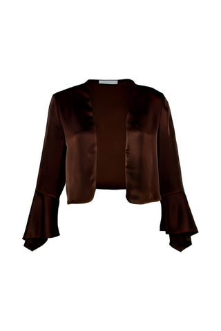 Norfolk bolero Choco - Dresses Boutique B.V.