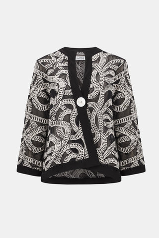 NoveltyMeshAbstractPrintSwingJacket_BlackOffwhite_1