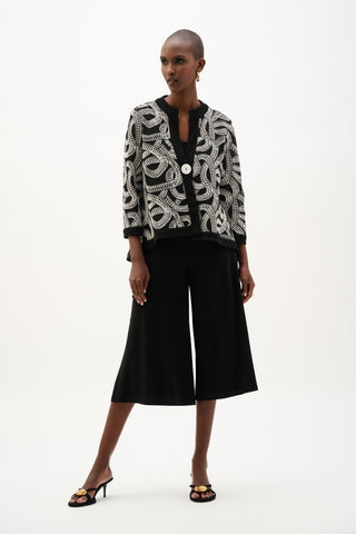 Novelty Mesh Abstract Print Swing Jacket - Dresses Boutique B.V.