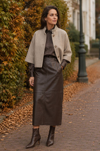 1034PBOLalia leather skirt