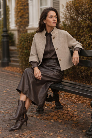 1034PBOLalia leather skirt