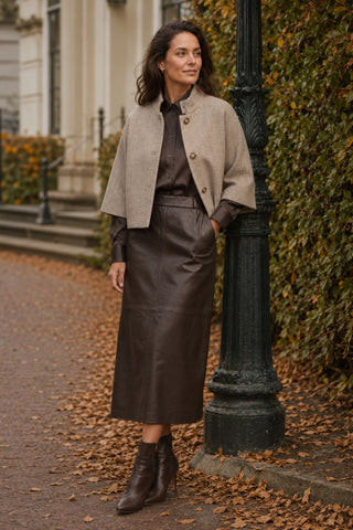 1034PBOLalia leather skirt
