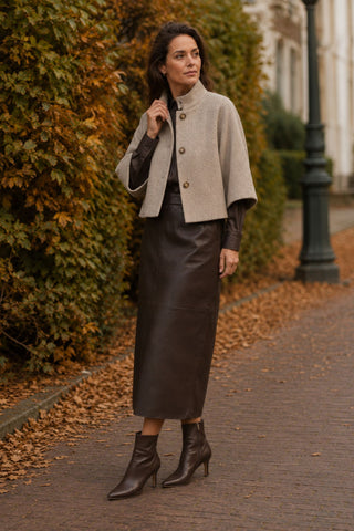 1034PBOLalia leather skirt