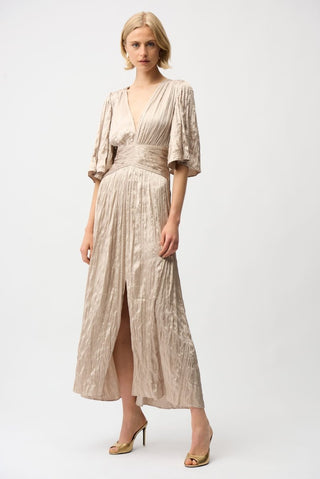 Pleated dress with knot waist - Dresses Boutique B.V.