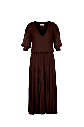 Polly SS dress Choco - Dresses Boutique B.V.