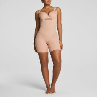 SPANXsculpt GoFigure open bust midthigh bodysuit Chai - Dresses Boutique B.V.