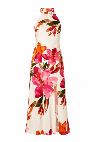 Satin flower dress - Dresses Boutique B.V.