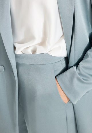 Satin pocket pantalon - Dresses Boutique B.V.