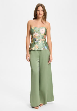 Satin wide leg pant - Dresses Boutique B.V.