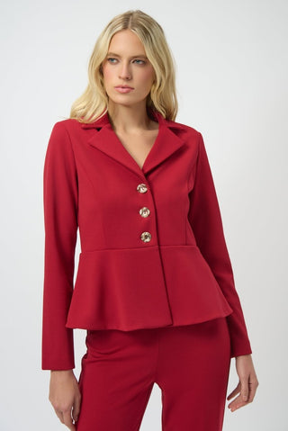 Scuba Crepe Peplum Blazer - Dresses Boutique B.V.