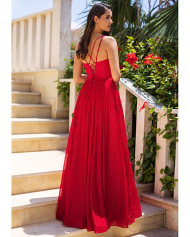 Selinne dress 0931 Rio red
